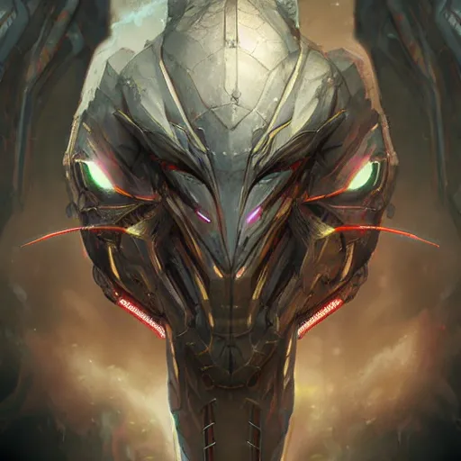 Image similar to Cyborg dragon portrait, artstation, detailed, matte, digital art, HD, 8k, beautiful, high quality