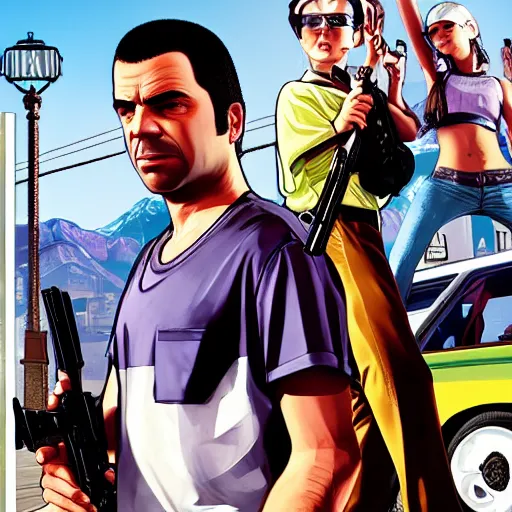 Image similar to grand theft auto san andres the movie with real actors, movie poster, cinematic, photographed people