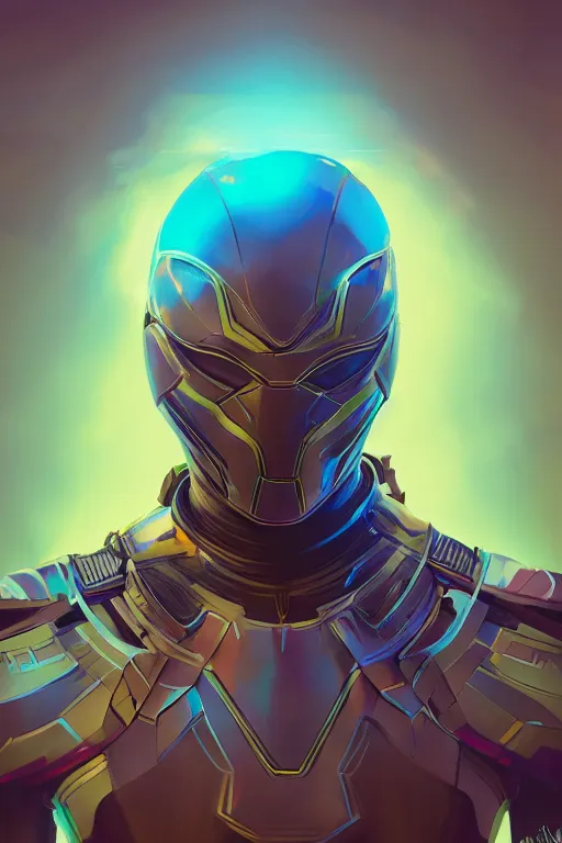 Image similar to armor suit helmet of wakanda king queen global illumination ray tracing hdr fanart arstation concept art, matte, by anton fadeev