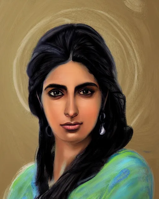 Image similar to an award winning portrait of the beautiful sherazade by rafael