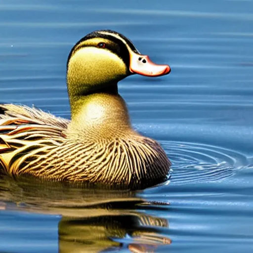 Image similar to a duck with $ bling