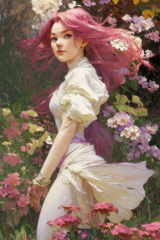 Image similar to 🌸✨::3, by Stanley Artgerm Lau, greg rutkowski, thomas kindkade, alphonse mucha, loish, norman Rockwell,