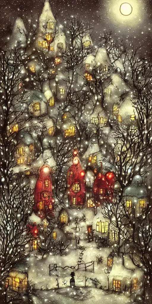 Image similar to a christmas scene by alexander jansson