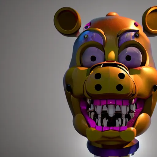 Prompt: scary and ugly animatronic from fnaf, 8 k, super detailed, octane render, vfx, super realistic, unreal engine 5