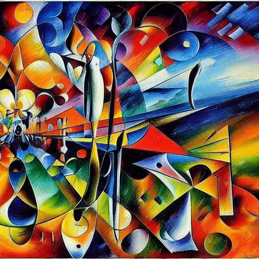 Prompt: a painting by daleonid afremov by johannes itten by dali