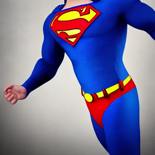 Image similar to superman in real life, photograph, realistic, detailed