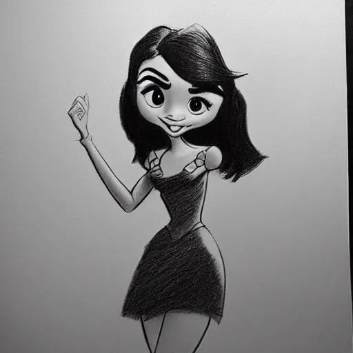 Image similar to milt kahl pencil sketch of victoria justice disney style