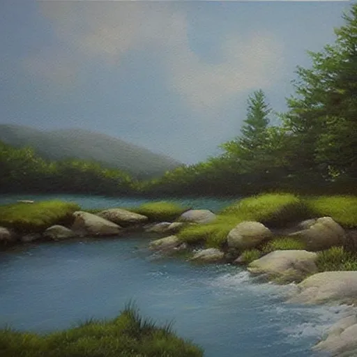 Image similar to beautiful landscape painting in the style of realism