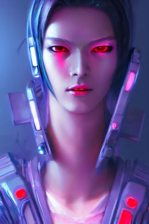 Image similar to portrait futuristic slim figure cyberpunk young female Crusader, in futuristic low key lighting stormy tokyo rooftop cyberpunk night, ssci-fi, fantasy, intricate, very very beautiful, elegant, neon light, highly detailed, digital painting, artstation, concept art, soft light, hdri, smooth, sharp focus, illustration, art by tian zi and craig mullins and WLOP and alphonse mucha