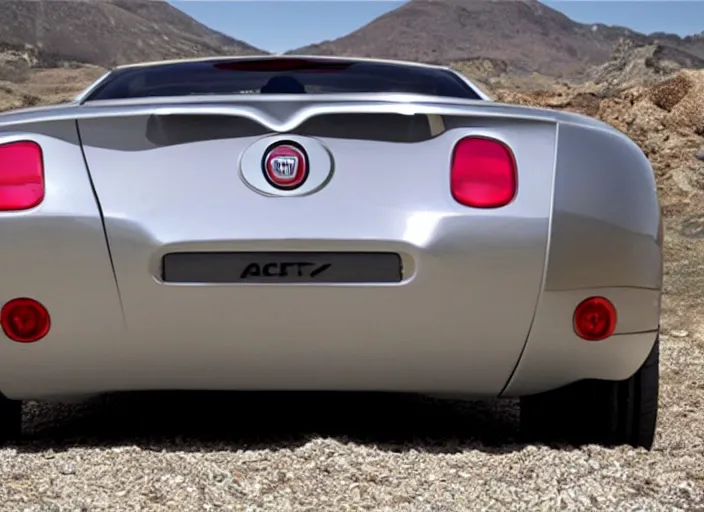 Image similar to a fiat coupe from 2 0 1 0, rear view