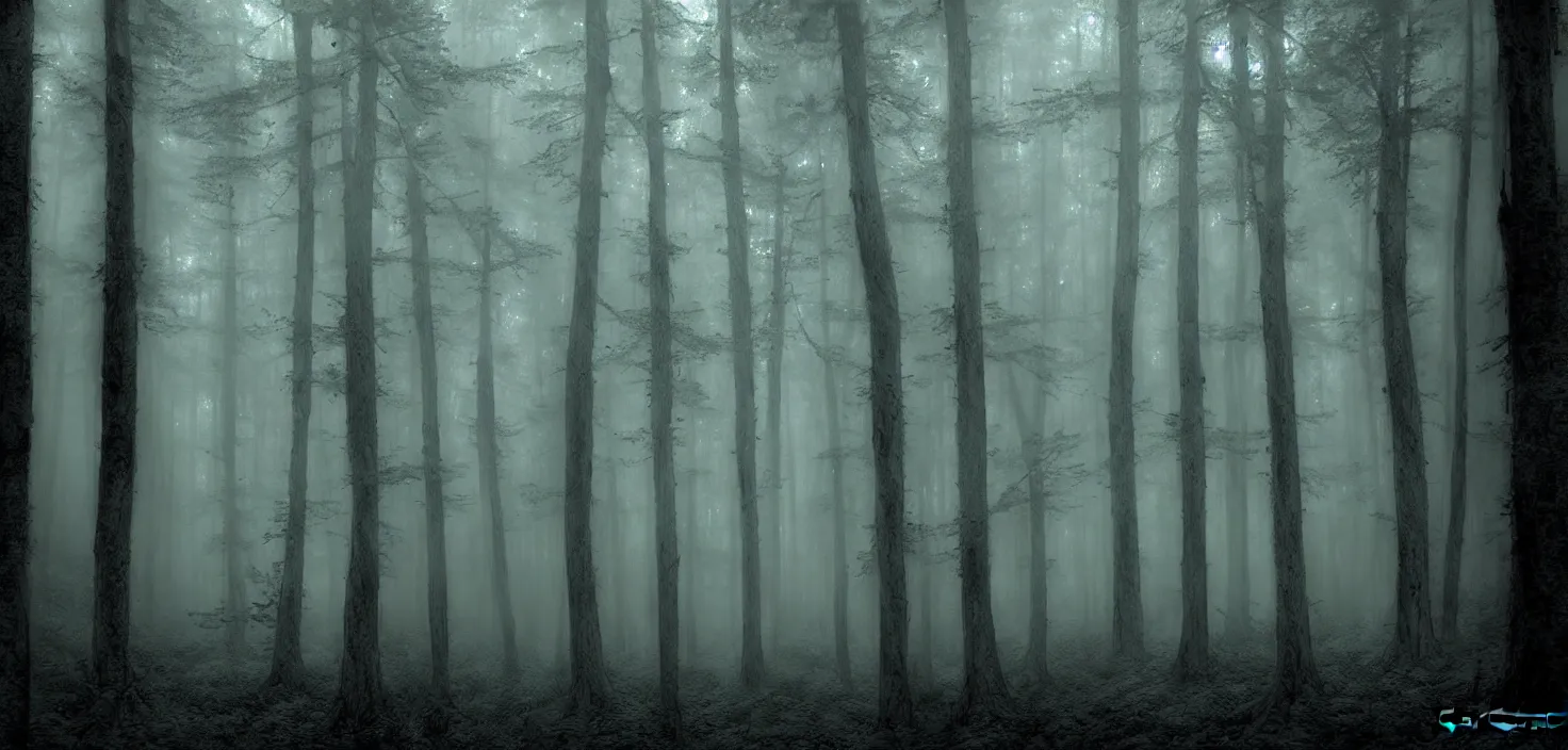 Prompt: dark forest by dayer diego