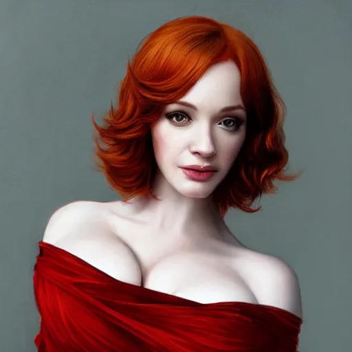 Prompt: photo of a gorgeous christina hendricks in the style of stefan kostic, realistic, professionally, professionally color graded, half body shot, sharp focus, 8 k high definition, insanely detailed, intricate, elegant, art by stanley lau and artgerm