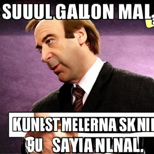 Image similar to Saul Goodman in the style of Nina Kogan