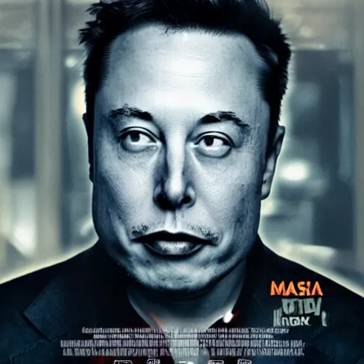 Prompt: Elon musk movie poster