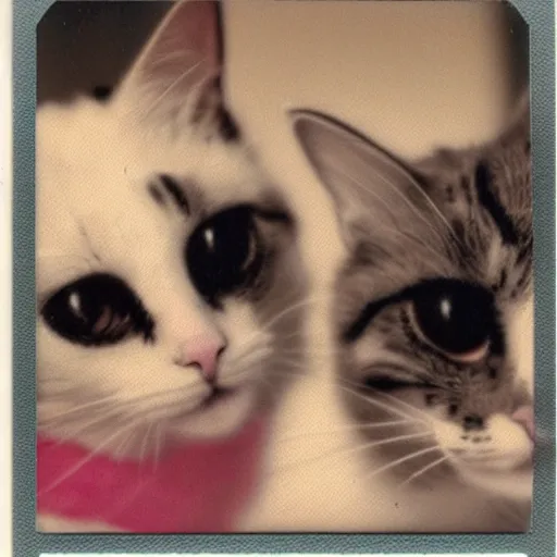 Image similar to polaroid of cats