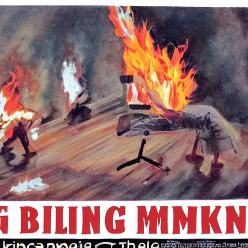 Image similar to the burning monk - malcom browne, 1 9 6 3