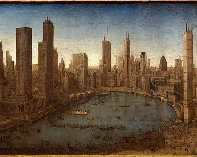 Image similar to chicago by leonardo da vinci