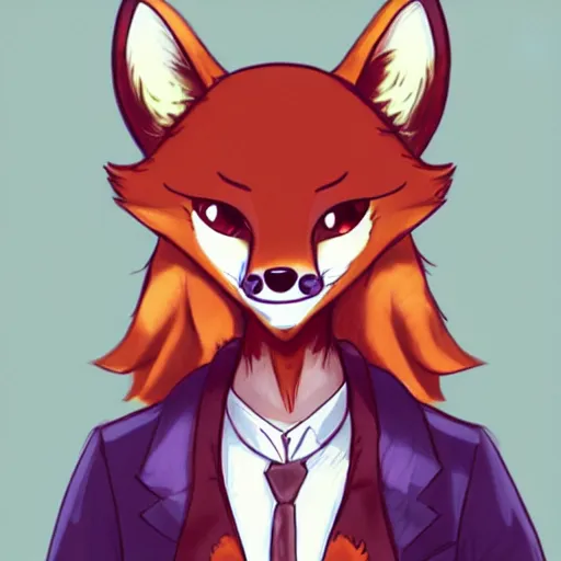 Image similar to an anthropomorphic fox, fursona!!!! trending on furaffinity, by kawacy, trending on artstation