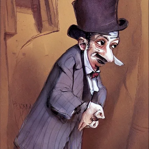 Image similar to the drunk french baron by peter de seve