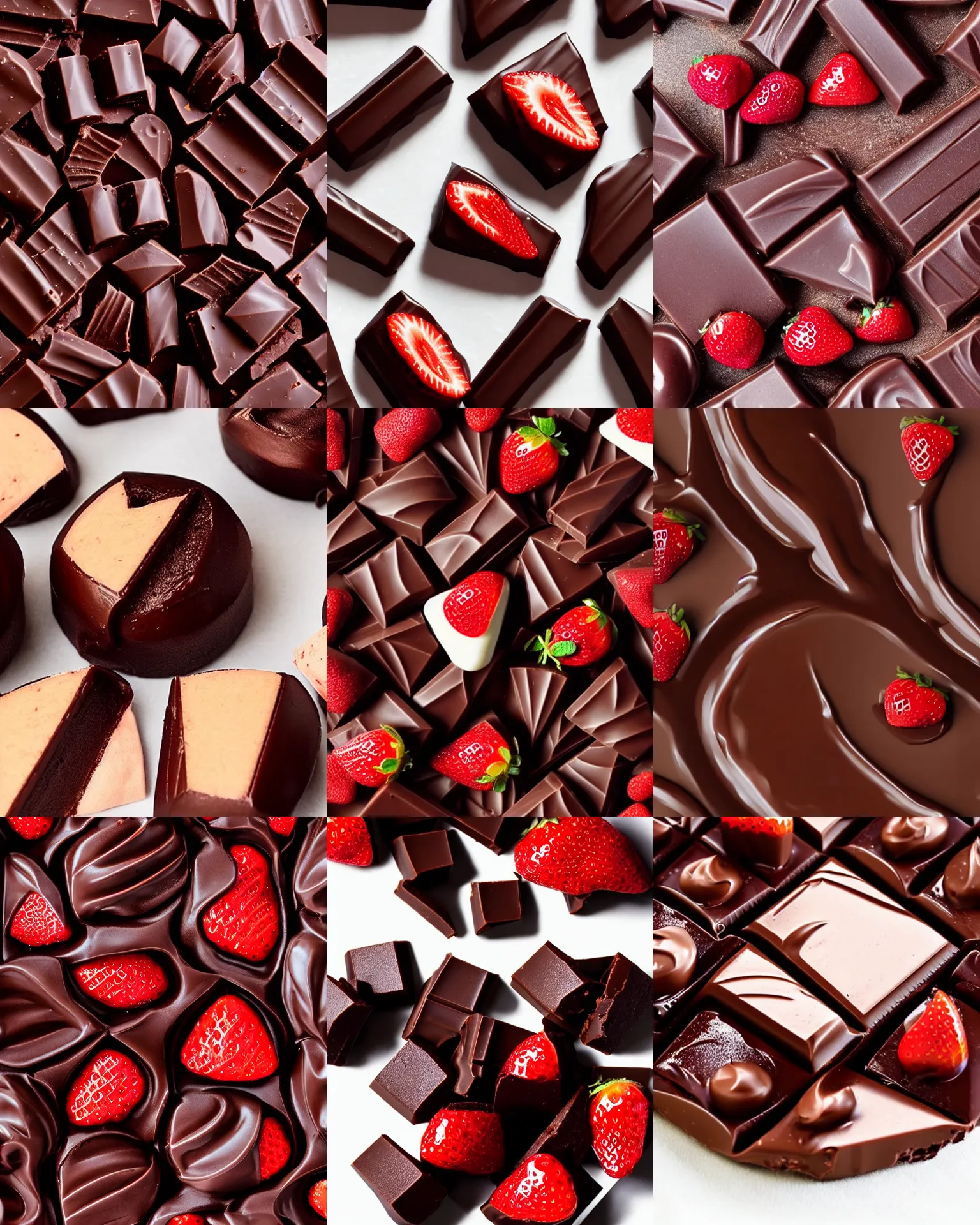 Prompt: stylized 🍫 combined with 🍓 high delicate defined details, smooth, sharp focus