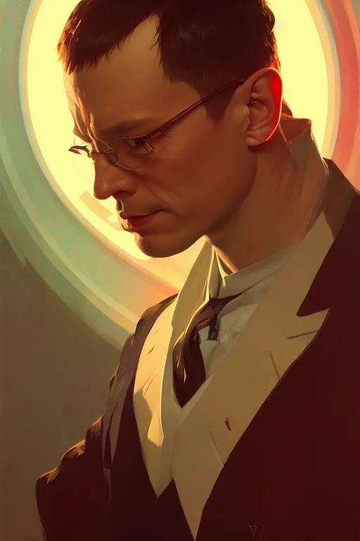 Image similar to a portrait of professor x, fantasy, sharp focus, intricate, elegant, digital painting, artstation, matte, highly detailed, concept art, illustration, ambient lighting, art by ilya kuvshinov, artgerm, alphonse mucha, and greg rutkowski