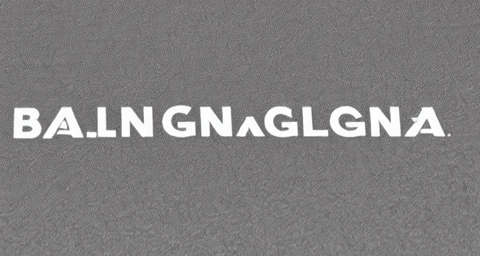 Image similar to text logo for Balenciaga