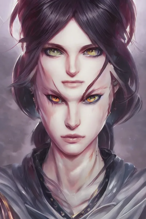 Image similar to manga cover art d & d, full body portrait, mixed media, seductive look, chromatic aberration, hyper realistic, highly detailed, headshot, digital painting, trending on artstation, concept art, sharp focus, illustration, art by artgerm and greg rutkowski and ayami kojima