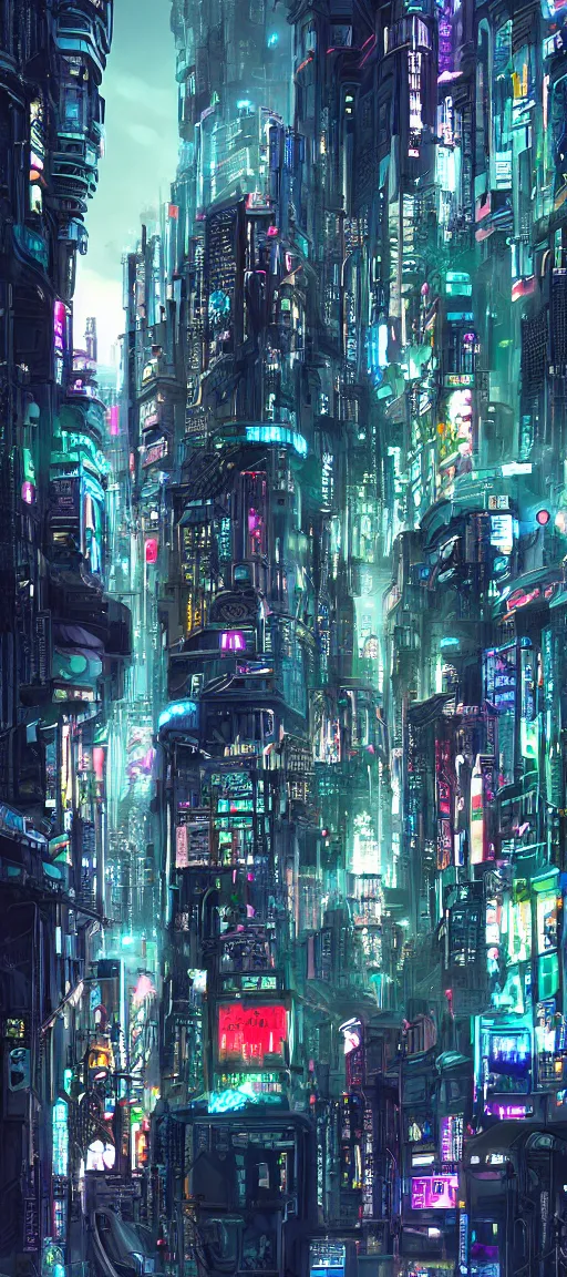 Image similar to beautiful cyberpunk city, digital art