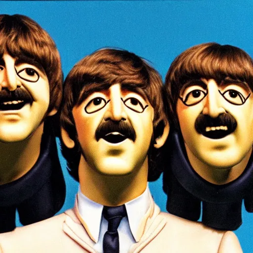 The Beatles as produced by Pixar; seems to be a silent movie, though :  r/dalle2