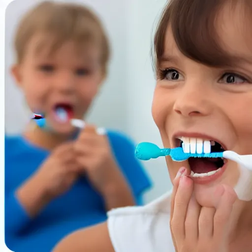 Prompt: teeth brushing teeth