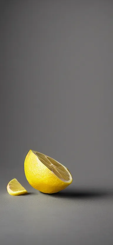 Prompt: “ a portrait photo of lemon, side shot, by shunji dodo, 8 k resolution, high quality ”