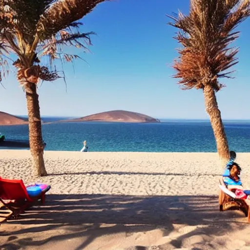 Image similar to a beautiful, relaxing vacation in paracas beach