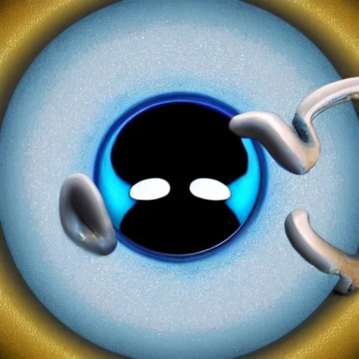 Image similar to the most cutest adorable happy picture of a blue ball face, key hole on blue ball, locklegion, key hole in face, keyhole covering the face, oversized keyhole, lock for face, keyhole faceial movement, chibi style, wooperlock, wooper lock, black keyhole face, adorably cute, enhanched, deviant adoptable, digital art Emoji collection