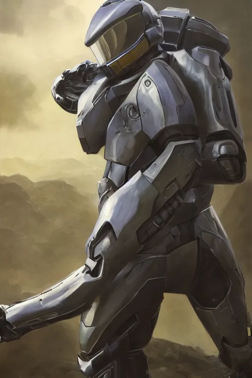 Prompt: mewtwo playing as master chief, oil on canvas, intricate, portrait, 8 k highly professionally detailed, hdr, cgsociety