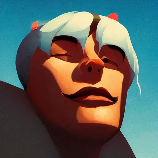 Image similar to face icon stylized minimalist rockoa €™ s modern life, loftis, cory behance hd by jesper ejsing, by rhads, makoto shinkai and lois van baarle, ilya kuvshinov, rossdraws global illumination