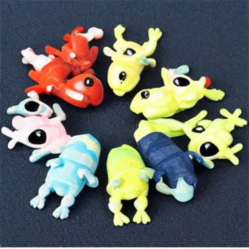 Prompt: mini gecko toy