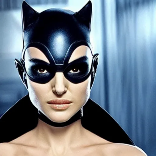 Image similar to natalie portman as catwoman