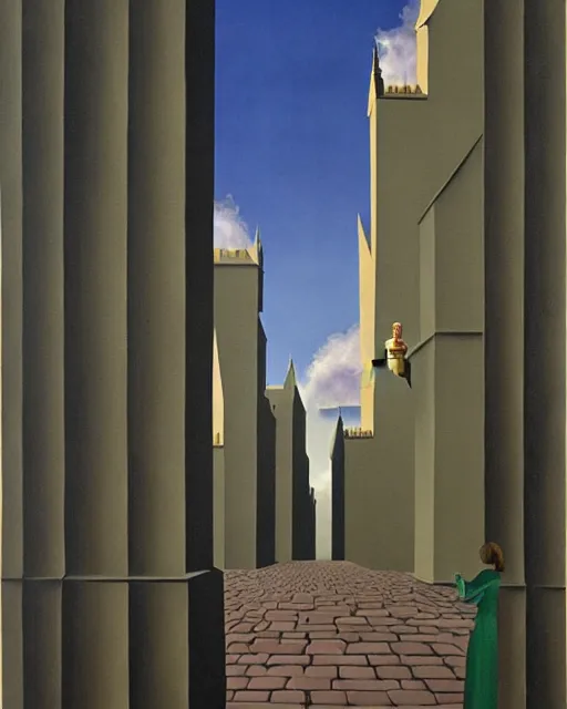 Prompt: harry potter painting by magritte