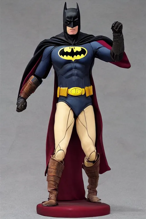 Prompt: batman 1 2 inch action figurine hot toys'sideshow painting the style of leonardo da vinci!