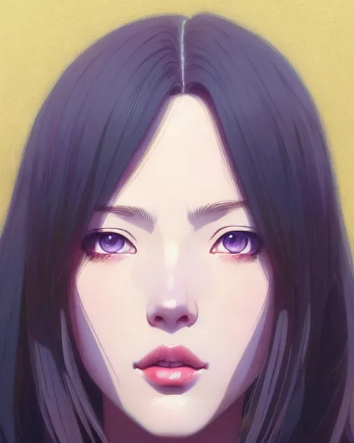 Prompt: portrait Anime girl Scarlet Johanson. fine-face, pretty face, realistic shaded Perfect face, fine details. Anime. realistic shaded lighting by Ilya Kuvshinov katsuhiro otomo ghost-in-the-shell, magali villeneuve, artgerm, rutkowski, WLOP Jeremy Lipkin and Giuseppe Dangelico Pino and Michael Garmash and Rob Rey in official suit