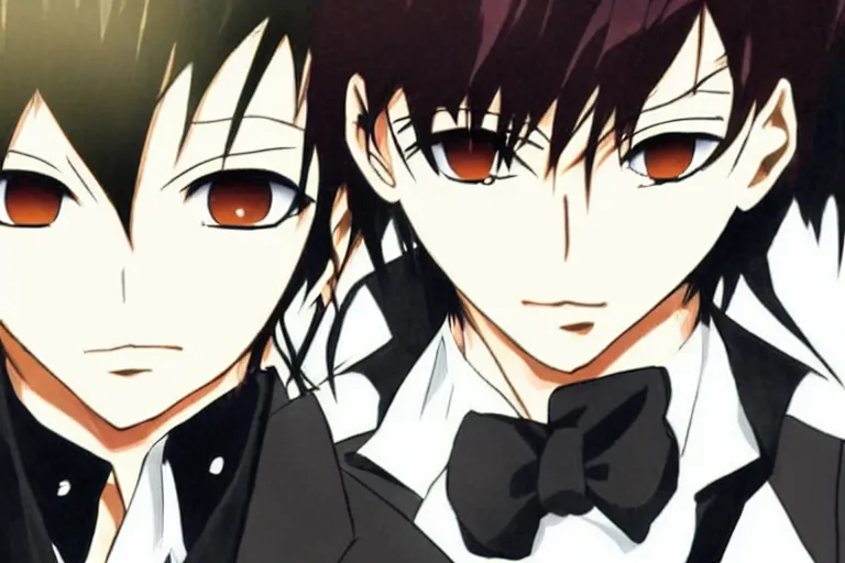 Prompt: kyoya hibari, short black hair, katekyo hitman reborn