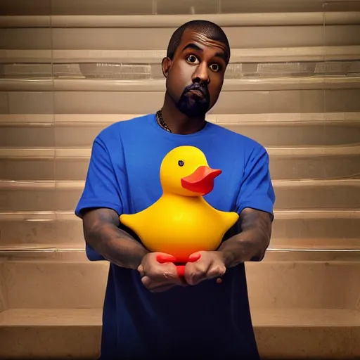 Image similar to rubber duck kanye west