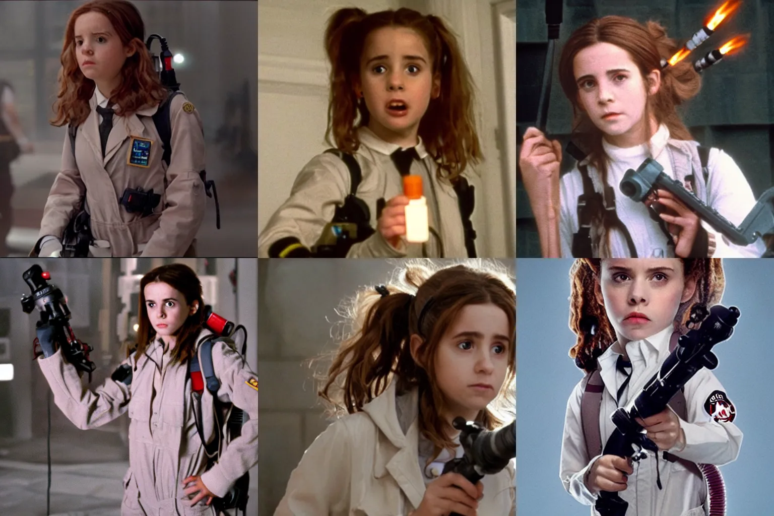 Prompt: Hermione as Ghostbuster