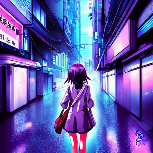 Anime Girl First Adventure Walk, HD wallpaper
