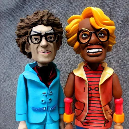 Prompt: maya angelou cosplay isaac newton, stop motion vinyl action figure, plastic, toy, butcher billy style