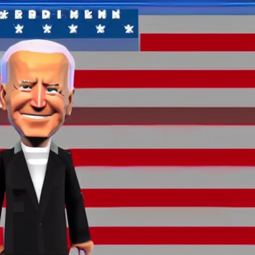 Prompt: joe biden as a roblox avatar