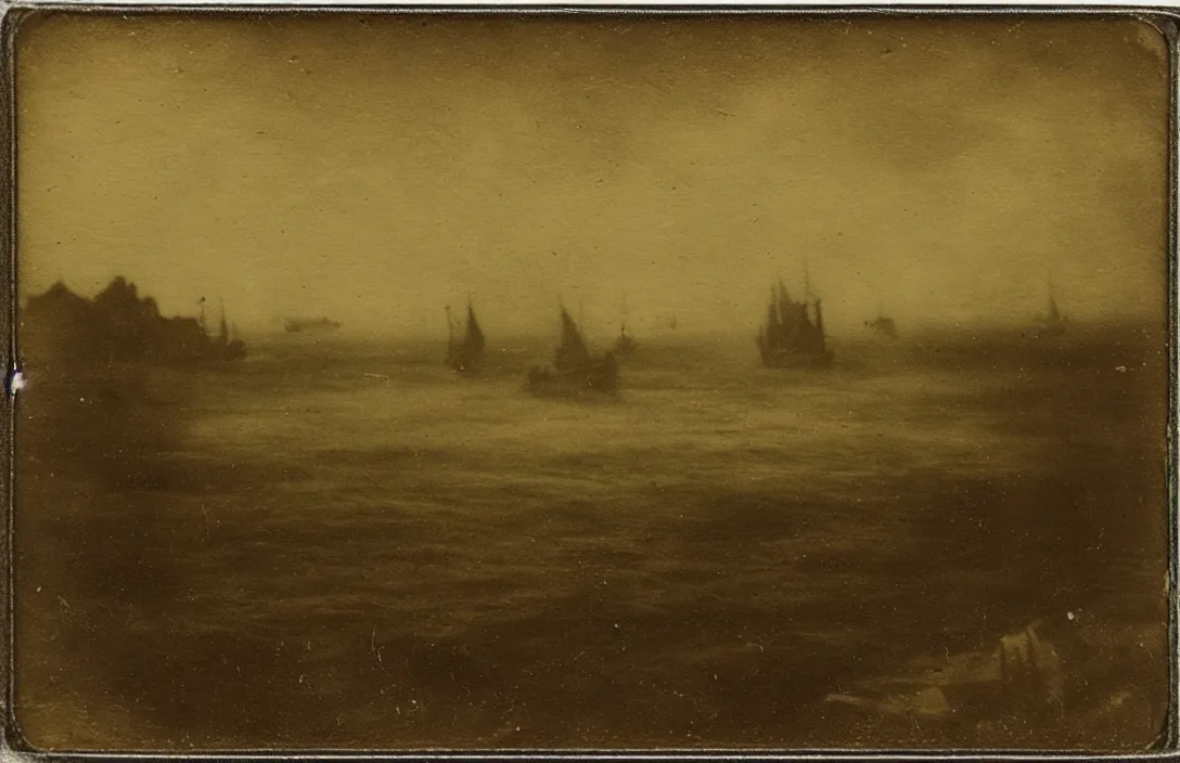 Image similar to the horizon dissolves in mists ambrotype vintage matchbox jan van der heyden