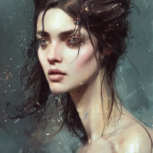 Image similar to beauty girl, hyper detailed, insane details, intricate, elite, elegant, luxury, by ismail inceoglu dragan bibin hans thoma greg rutkowski alexandros pyromallis rene maritte illustrated, perfect face, fine details, realistic shaded, fine - face, pretty face