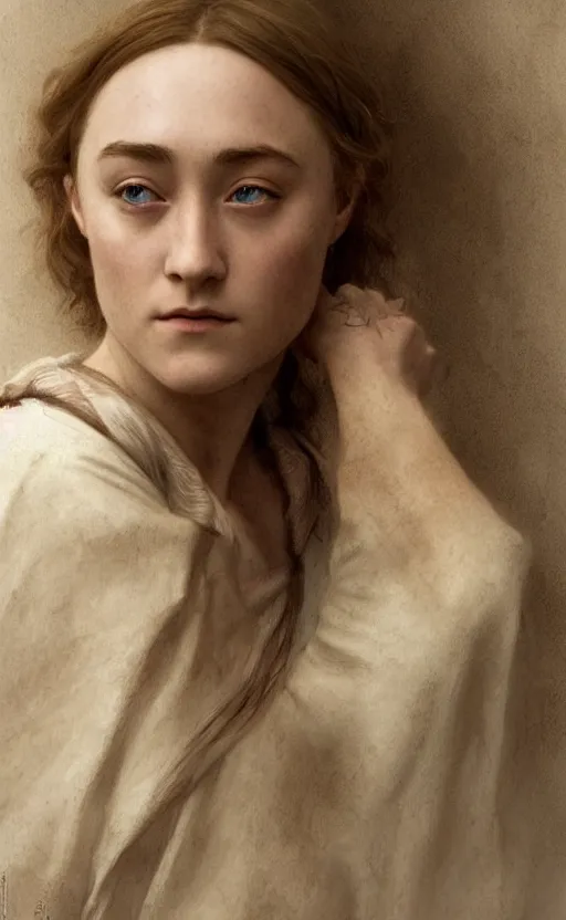 Prompt: Saoirse Ronan, traditional corsican, intricate, highly detailed, slice of life, artstation, illustration, jurgens, rutkowski, bouguereau