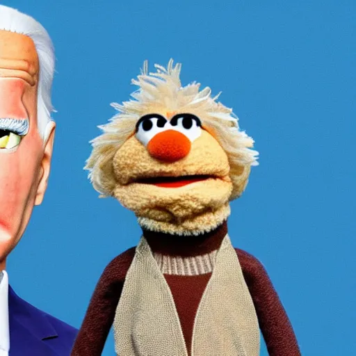 Image similar to Joe Biden as a Muppet 4k